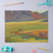 Schaduw en paarden door Maynard Dixon Tissuepapier (Craft)