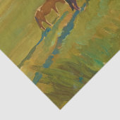 Schaduw en paarden door Maynard Dixon Tissuepapier (Detail)