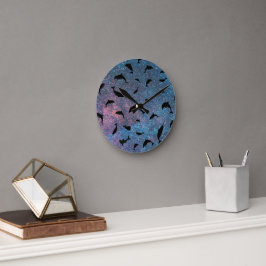 Schaduw haai vis op gradiënt ruimte melkwegstelsel ronde klok