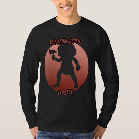 Schaduw in een rode cirkel t-shirt (Voorkant)