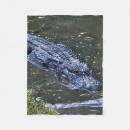 Schaduw in het ondiepe fleece deken