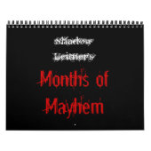 Schaduw Leitner's maanden van Mayhem Kalender (Hoes)