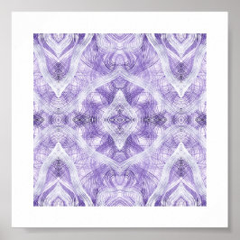 Schaduw Licht Paarse Abstracte Aquarel Kunst Poster