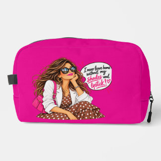 Schaduw & Lippenstift | Reis-Geïnspireerde Roze Co Toilettasje