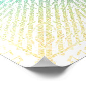 Schaduw Looking Glass Mandala ( Regenboog ) Poster (Hoek)