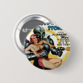 Schaduw-Mannen uit de ruimte Ronde Button 5,7 Cm (Voorkant /achterkant)