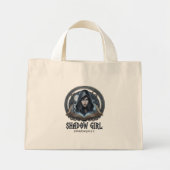 schaduw meisje mini tote bag (Voorkant)