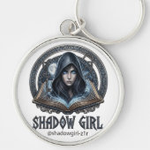 schaduw meisje sleutelhanger (Voorkant)