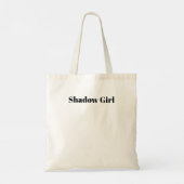 schaduw meisje tote bag (Achterkant)