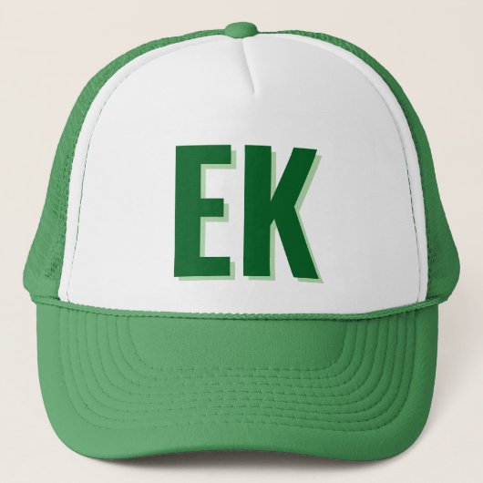 Schaduw monogram Strand Bruidsfeestparty Favoren Trucker Pet (Voorkant)