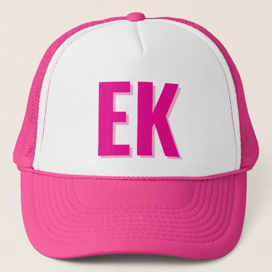 Schaduw monogram Strand Bruidsfeestparty Favoriete Trucker Pet (Voorkant)