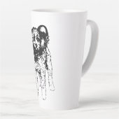 Schaduw Ochtend Vrede Latte Mok (Rechterhoek)