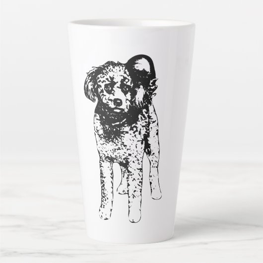 Schaduw Ochtend Vrede Latte Mok (Voorkant)