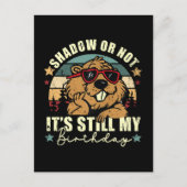 schaduw of niet, het is nog steeds mijn verjaardag briefkaart (Voorkant)