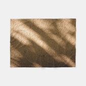 Schaduw op bruine vloervloer fleece deken (Voorkant (Horizontaal))