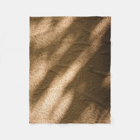 Schaduw op bruine vloervloer fleece deken (Voorkant)