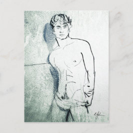 Schaduw op de muur Briefkaart