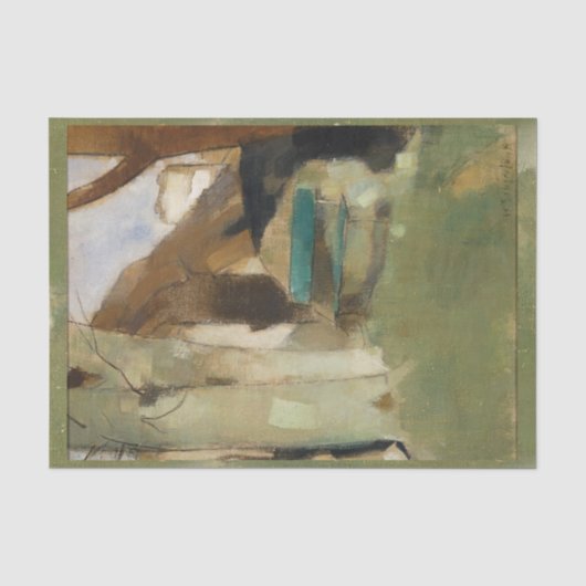Schaduw op de muur, Helene Schjerfbeck Tissuepapier (Voorkant)