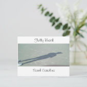 Schaduw op Folly Beach, SC, South Carolina, Foll.. Briefkaart (Staand voorkant)