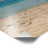 Schaduw op het strand foto afdruk (Hoek)