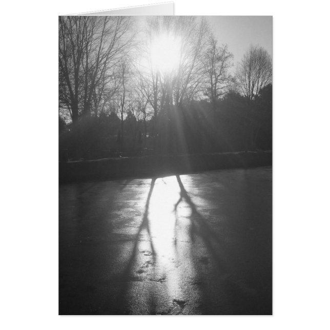 Schaduw op ijs - Noir, kaart (Voorkant)