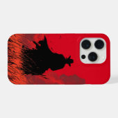Schaduw Pistoolheld Rode Samurai Cowboy Esthetiek  iPhone Hoesje (Achterkant horizontaal)