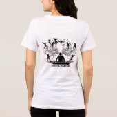 Schaduw Ritme DJ Silhouette T-shirt (Achterkant)