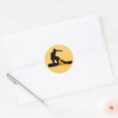 Schaduw. Ronde Sticker (Envelop)
