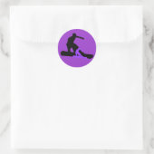 Schaduw. Ronde Sticker (Tas)
