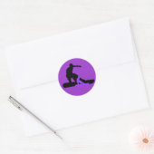 Schaduw. Ronde Sticker (Envelop)