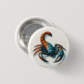 Schaduw Schorpioen Strike Ronde Button 3,2 Cm (Voorkant /achterkant)