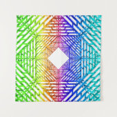 Schaduw Spectrum ( Regenboog 2 ) Wandkleed (Voorkant (horizontaal))