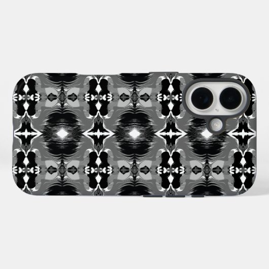 Schaduw Spiegel Patroon  Case-Mate iPhone Case (Achterkant (horizontaal))
