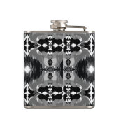 Schaduw Spiegel Patroon  Heupfles (Achterkant)