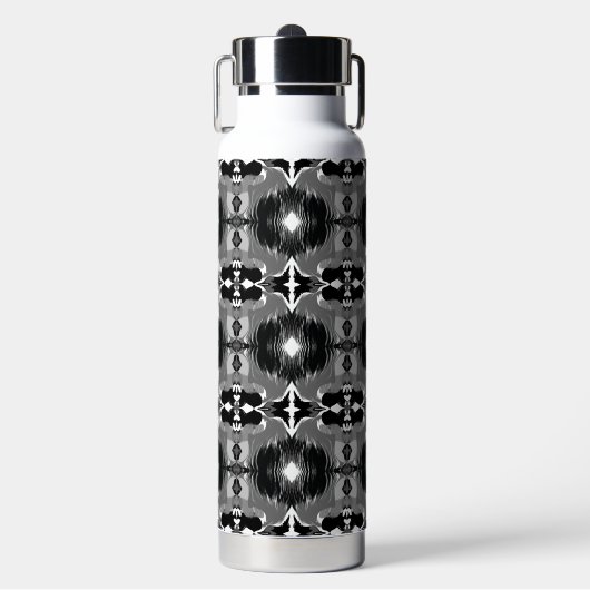 Schaduw Spiegel Patroon  Waterfles (Voorkant)