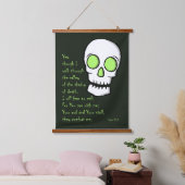 Schaduw van de dood - schedel hangend wandkleed (Slaapkamer)