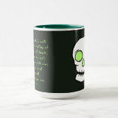 Schaduw van de dood - schedel mok (Midden)