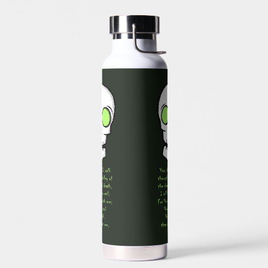 Schaduw van de dood - schedel waterfles (Links)