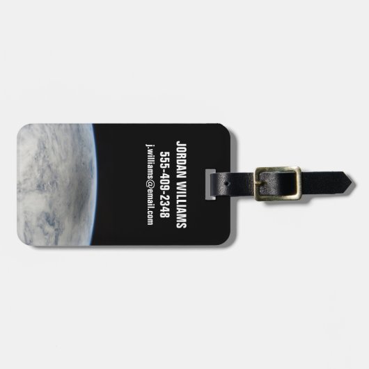 Schaduw van de maan gegoten op de noordelijke Stil Bagagelabel (Voorkant horizontaal)