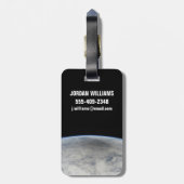 Schaduw van de maan gegoten op de noordelijke Stil Bagagelabel (Achterkant verticaal)