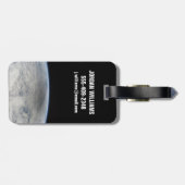 Schaduw van de maan gegoten op de noordelijke Stil Bagagelabel (Achterkant horizontaal)