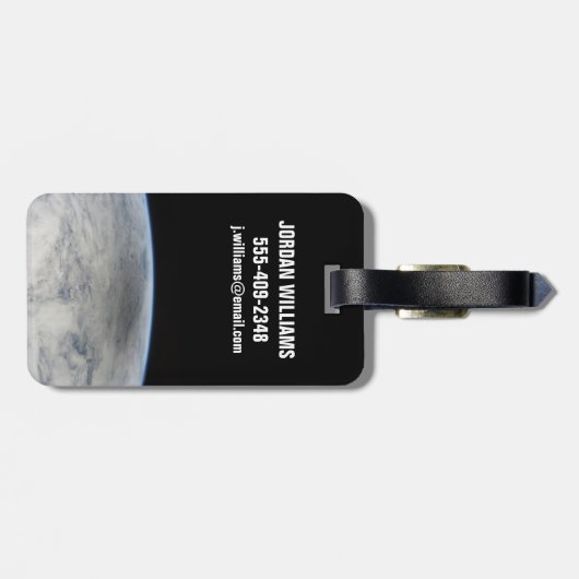 Schaduw van de maan gegoten op de noordelijke Stil Bagagelabel (Achterkant horizontaal)