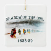 Schaduw van de Owl 1838-39 Keramisch Ornament (Achterkant)