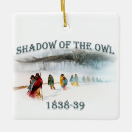 Schaduw van de Owl 1838-39 Keramisch Ornament