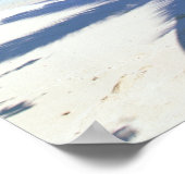 Schaduw van de palmboom poster (Hoek)