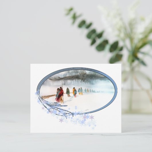 Schaduw van de Uil op het pad van tranen Briefkaart (Staand voorkant)