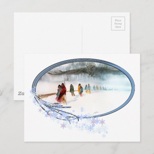 Schaduw van de Uil op het pad van tranen Briefkaart (Voorkant / Achterkant)