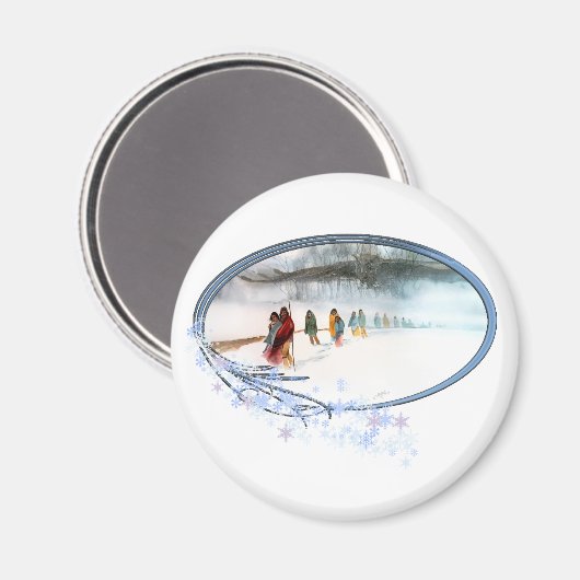 Schaduw van de Uil op het pad van tranen Magneet (Voorkant / Achterkant)