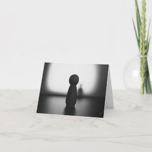 Schaduw van een mentale toestand. bedankkaart