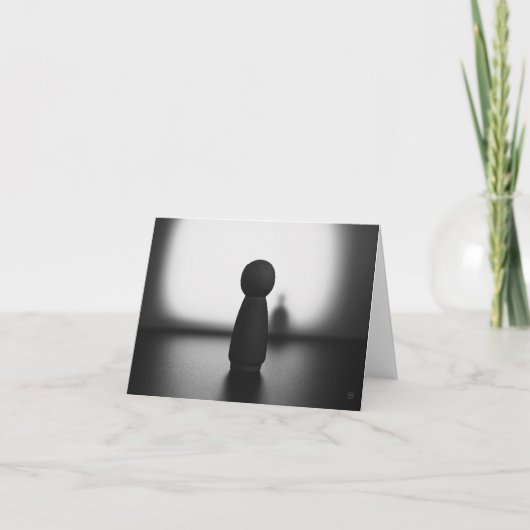 Schaduw van een mentale toestand. bedankkaart (Voorkant)